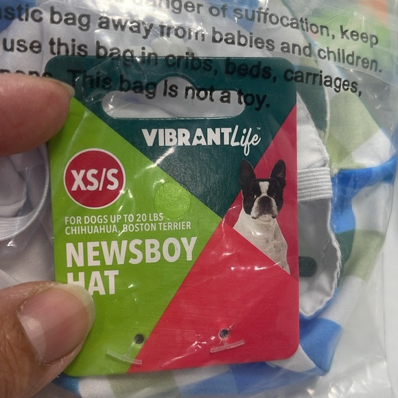NWT Newsboy Dogs Hat For Chihuahua, Boston Terrier, Beagle, Labrador - Picture 11 of 13